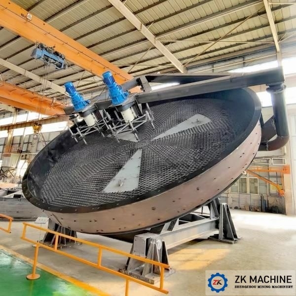 Desain Pelletizer Clay Disc dengan Kecepatan Berputar 12-24 R/min
