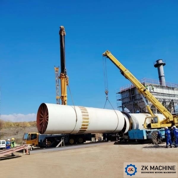 2-46t/H Industrial Rotary Dryer Dengan Sistem Kontrol PLC Untuk Pengeringan Mineral