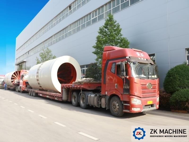 2-46t/H Industrial Rotary Dryer Dengan Sistem Kontrol PLC Untuk Pengeringan Mineral