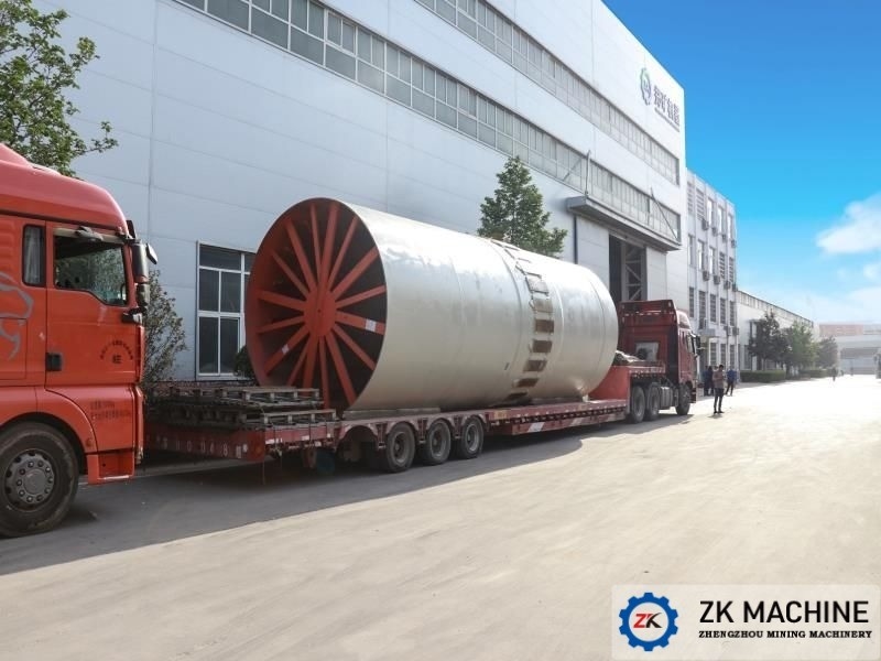 2-46t/H Industrial Rotary Dryer Dengan Sistem Kontrol PLC Untuk Pengeringan Mineral